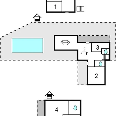 Four-bedroom In בית נופש זאטון
